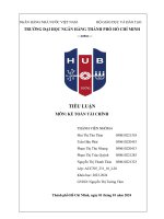 tạo dữ kiệu kế toán của doanh nghiệp công ty cổ phần hàng tiêu dùng masan