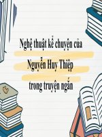 nghệ thuật kể chuyện của nguyễn huy thiệp