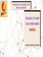 hóa học các hợp chất thiên nhiên đặc điểm thành phần và công dụng của nhóm chất terpenoid