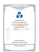 bài tập lớn môn học pháp luật việt nam đại cương đề tài nhận diện hợp đồng lao động theo bộ luật lao động năm 2019