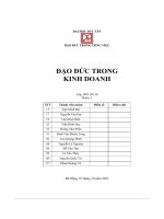 đạo đức trong kinh doanh