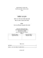 tiểu luận môn các tôn giáo trên thế giới giá trị của hồi giáo trong phát triển du lịch