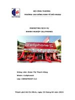marketing dịch vụ doanh nghiệp cellphones