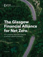 THE GLASGOW FINANCIAL ALLIANCE FOR NET ZERO OUR PROGRESS AND PLAN TOWARDS A NET-ZERO GLOBAL ECONOMY