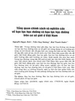 NGHỊ QUYẾT ĐOÀN GIA ĐÌNH VÀ GIỚI SỐ 4 (2019) TỔNG QUAN CHÍNH SÁCH VÀ NGHIÊN CỨU VỀ BẠO LỰC HỌC ĐƯỜNG VÀ BẠO LỰC HỌC ĐƯƠNG TRÊN CƠ SỞ GIỚI Ở VIỆT NAM ĐIỂM CAO