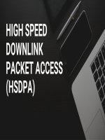 high speed downlink packet access hsdpa truy cập gói đường truyền tốc độ cao hsdpa
