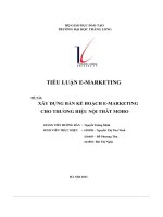 tiểu luận e marketing đề tài xây dựng bản kế hoạch e marketing cho thương hiệu nội thất moho