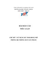 báo cáo tiểu luận chủ đề 7 sử dụng rt toolbox2 mô phỏng hệ thống hàn sản phẩm