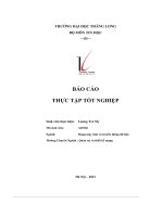 báo cáo thực tập tốt nghiệp tại công ty tnhh thương mại và dịch vụ minh tú vina