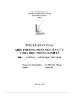 tiểu luận cuối kì nghiên cứu ảnh hưởng của mạng xã hội facebook đối với đời sống và học tập của sinh viên đại học thăng long