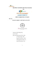 môn marketing căn bản đề tài doanh nghiệp cà phê trung nguyên