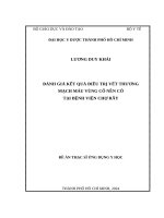 đánh giá kết quả điều trị vết thương mạch máu vùng cổ nền cổ tại bệnh viện chợ rẫy