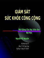GIÁM SÁTSỨC KHỎE CÔNG CỘNG