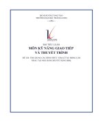 bài tiểu luận môn kỹ năng giao tiếp và thuyết trình đề tài ứng dụng các hình thức tâm lí tác động lẫn nhau tại nhà hàng buffet king bbq
