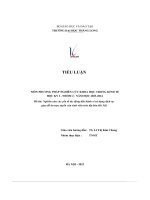 tiểu luận môn phương pháp nghiên cứu khoa học trong kinh tế nghiên cứu các yếu tố tác động đến hành vi sử dụng dịch vụ giao đồ ăn trực tuyến của sinh viên trên địa bàn hà nội