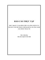 báo cáo thực tập tại nhà hát tuổi trẻ thực trạng và giải pháp tiếp cận công chúng của nhà hát tuổi trẻ trong thời đại bùng nổ công nghệ giải trí kỹ thuật số