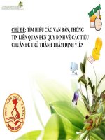 Tiểu Luận - Đề Tài - Tìm Hiểu Các Văn Bản, Thông Tin Liên Quan Đến Quy Định Về Các Tiêu Chuẩn Để Trở Thành Thẩm Định Viên