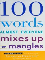 100 words almost everyone mixes up or mangles