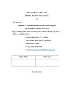 tiểu luận môn pháp luật về kinh doanh logistics và quản lý chuỗi cung ứng đề tài giới hạn trách nhiệm của thương nhân kinh doanh dịch vụ logistics và những vấn đề pháp lý đặt ra