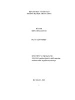 bài thi môn công dân số dự án lập nghiệp