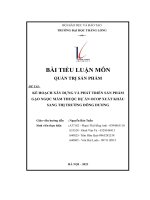 kế hoạch xây dựng và phát triển sản phẩm gạo ngọc mầm thuộc dự án ocop xuất khẩu sang thị trường đông dương