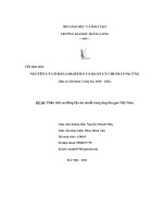 tiểu luận môn nguyên lý cơ bản logistics và quản lý chuỗi cung ứng đề tài phân tích sự đồng bộ của chuỗi cung ứng lúa gạo việt nam