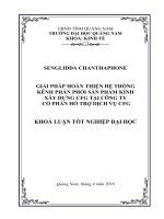 GIẢI PHÁP HOÀN THIỆN HỆ THỐNG KÊNH PHÂN PHỐI SẢN PHẨM KÍNH XÂY DỰNG CFG TẠI CÔNG TY CỔ PHẦN HỖ TRỢ DỊCH VỤ CFG