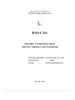 báo cáo tìm hiểu về phương pháp truyền thông client server
