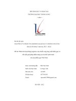 đề tài phân tích hoạt động logistics của chuỗi cung ứng xuất khẩu gạo và đề xuất giải pháp nhằm nâng cao lợi thế cạnh tranh của sản phẩm gạo việt nam