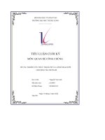 tiểu luận cuối kỳ đề tài nghiên cứu thực trạng pr và lập kế hoạch pr cho ding tea vietnam