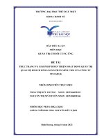 THỰC TRẠNG VÀ GIẢI PHÁP HOÀN THIỆN HOẠT ĐỘNG QUẢN TRỊ QUAN HỆ KHÁCH HÀNG BẰNG PHẦN MỀM CRM CỦA CÔNG TY VINAMILK