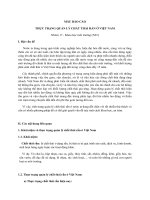 BÁO CÁO THỰC TRẠNG QUẢN LÝ CHẤT THẢI RẮN Ở VIỆT NAM