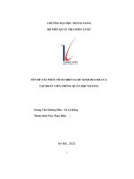 tên đề tài phân tích chiến lược kinh doanh của tập đoàn viễn thông quân đội viettel