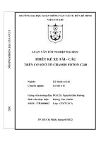 Thiết kế xe tải - cẩu trên cơ sở ô tô Chassis Foton C240