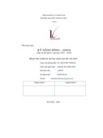 tiểu luận môn kỹ năng sống ad216 đề tài hãy tự đặt tên cho bức tranh cuộc đời của mình