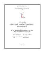 tiểu luận phương pháp nghiên cứu khoa học trong kinh tế đề tài những yếu tố ảnh hưởng đến hôn nhân đồng giới tại việt nam và quốc tế