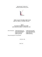 tiểu luận văn hóa việt nam so sánh văn hóa giao tiếp giữa phương đông và phương tây