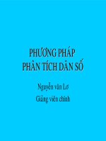 Phương pháp phân tích dân số