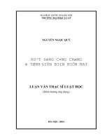 Luận văn thạc sĩ luật học: Hoạt động công chứng ở tỉnh Điện Biên hiện nay