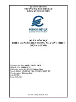 đố án môn học thiết kế phần điện trong nhà máy nhiệt điện 4 x 63 mw