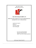 bài thu hoạch diễn án kỹ năng cơ bản của luật sư khi tham gia giải quyết các vụ việc dân sự