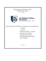 the fulbright university vietnam fuv construction project
