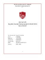 bài tập lớn giao dịch thương mại quốc tế mã đề chẵn