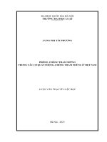 Luận văn thạc sĩ luật học: Phòng, chống tham nhũng trong các cơ quan phòng, chống tham nhũng ở Việt Nam