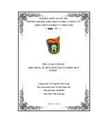 tiểu luận cuối kỳ học phần tư duy sáng tạo và thiết kế ý tưởng