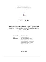 tiểu luận phân tích về tư tưởng lập luận và trí tưởng tượng đám đông trong sự kiện phật giáo 1963