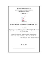 tiểu luận học phần quản trị thương hiệu xây dựng và duy trì thương hiệu chuỗi siêu thị chuyên doanh thế giới di động