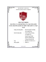 bài tập nhóm nợ công và ảnh hưởng của nợ công đến tăng trưởng kinh tế trên thế giới và việt nam