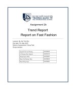 assignment 2b trend report report on fast fashion