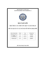 bài tập lớn đề tài quản lý các số nguyên dùng dslk đôi